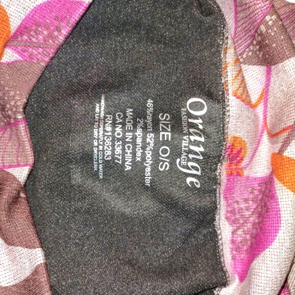 NEW! Leggings - Orange Fashion Village Fall Colours (4581 - Picture 4 of 6